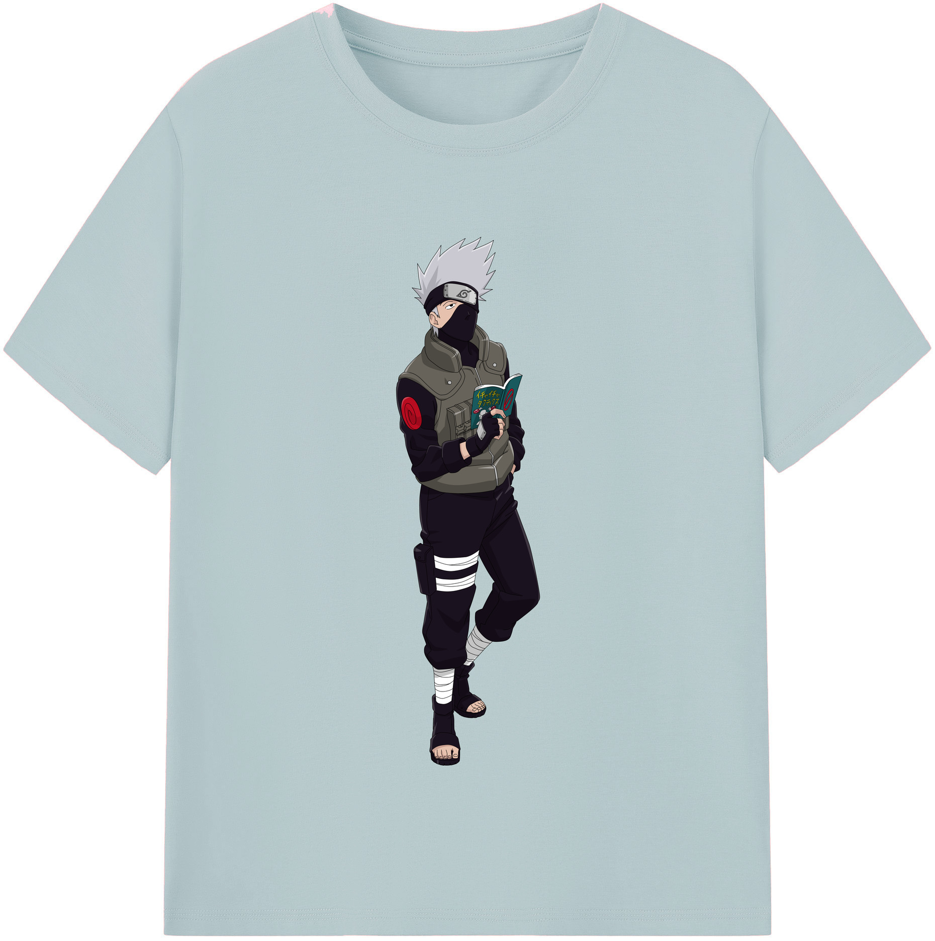（画像用） NARUTO -ナルト- はたけ カカシ Hatake Kakashi 綿100％半袖Tシャツ（フロントプリント）